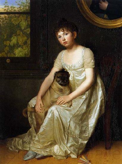 unknow artist Portrait of Sylvie de la Rue France oil painting art
